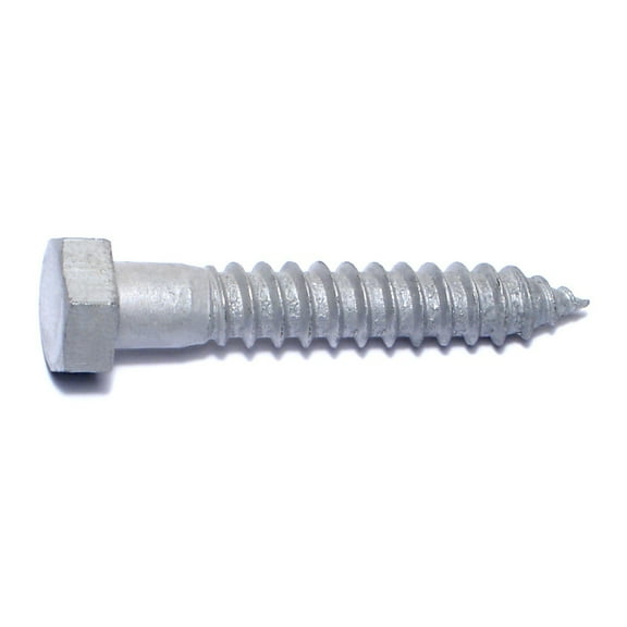 1/2" x 3" Hot Dip Galvanized Steel Hex Head Lag Screws HLSHS-486
