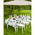 thumbnail image 4 of Fsddascl Botanical Leaf Outdoor Tablecloth - 54x80 Inch Rectangle Dining Table Cover, Green Plant Watercolor Spring Summer Waterproof Outdoor Table Cloth with Umbrella Hole & Zipper for Picnic/Patio, 4 of 7