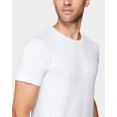 thumbnail image 3 of 32 DEGREES Camiseta básica activa de secado rápido para hombre, color blanco, mediano, 3 of 5
