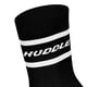 thumbnail image 3 of HUDDLE Calcetines Unisex, pack de 6 – Rayas, logo, crew, calcetines deportivos, color liso Negro 35-38, 3 of 3