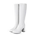 thumbnail image 6 of Stylish Women's -High Boots Leather Knee High Platform Heeled Boots with Zip Up for Comfort and Fashion, 6 of 6