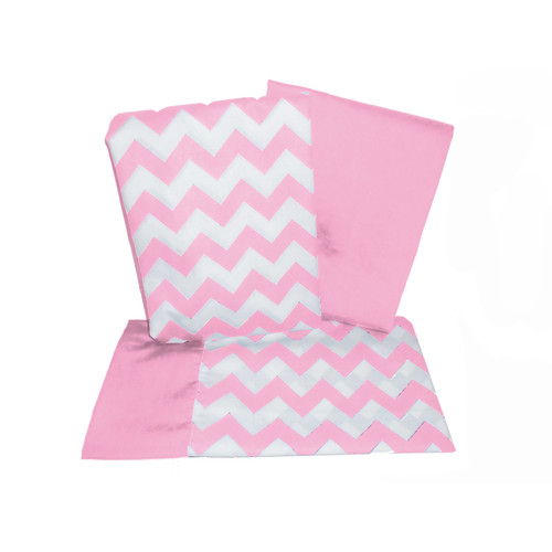 Baby Doll Bedding Chevron 3 Piece Crib and Toddler Sheet Set