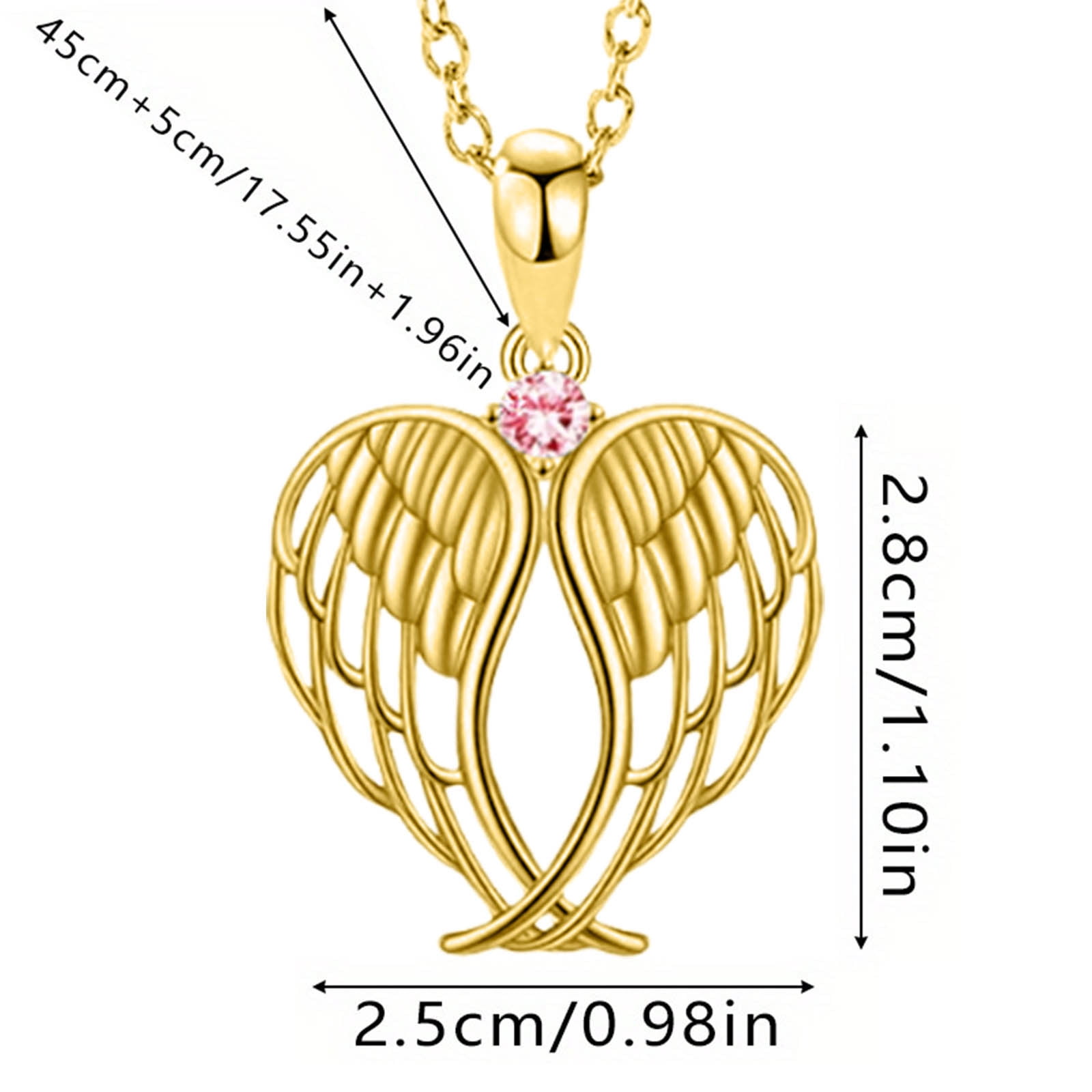Collier Femme Argent 925 Sterling Et Zircone - Pendentif Serrure, 17 Pouces, Neuf
