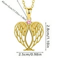 thumbnail image 3 of Clearance!Angel Wings Necklace for Women, Guardian Angel Wings Pendant Necklace Angel Wings Heart Necklace Gold Wings Necklace, Christmas Jewelry Gifts, 3 of 9