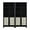 Black, variant on Manhattan Comfort Sheridan Engineered Wood Bookcase Cabinet in Natural Set of 2