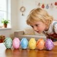thumbnail image 3 of Easter Foam Eggs, Festive Decoration Props for DIY Easter Egg Ornaments and Holiday Scene Decorations, Lightweight Styrofoam Craft Eggs (6 Per Pack), 3 of 5