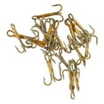 thumbnail image 4 of (3 pack) Eagle Claw 374AH-6 2X Treble Regular Shank Curved Point Hook, Bronze, Size 6, 4 of 5