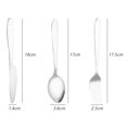 thumbnail image 2 of Juego de cubiertos de 12 piezas, cuchillo para cena, tenedor, cuchara, servicio de cubiertos de 3 piezas para 4 personas, pulido de espejo de acero inoxidable, 2 of 5