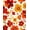 Red, Pattern 4, variant on ODIKA 4' x 6' Machine Washable Non-Slip Area Rug, Floral Bee High Traffic Rug, White, 114303