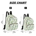 thumbnail image 2 of FORMRS Mini Backpack Purse for Women Travel Daypack Casual Shoulder Bag, Green Leafy Pattern, 2 of 7