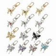 thumbnail image 2 of Elegant Resin Butterfly Keychain Alloy Key Holder Unique Keyring Bag Pendant Fashion Accessory for Women and Girls, 2 of 10
