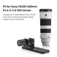 thumbnail image 2 of JLwin Camera Lens Tripod Mount Lens Collar Replacement Foot Tripod Holder Support Compatible with Sony FE200-600mm F5.6-6.3 G OSS Lens Tripod Support Base Quick Release, 2 of 6
