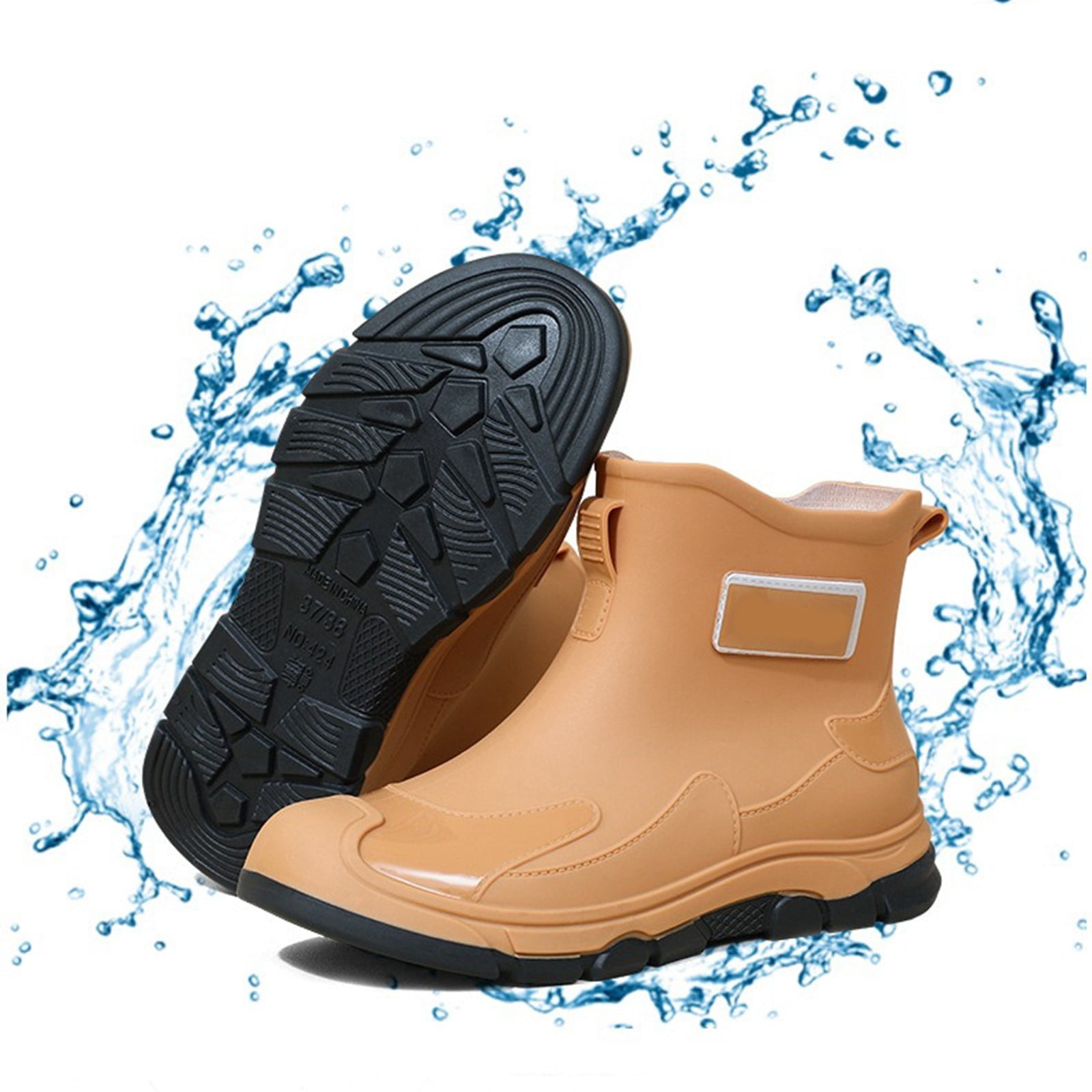 Sunbona Fashionable Women's Rain Shoes Summer Short Ankle Boots Casual Footwear For Everyday Use Rain Boots Collar Gardening Boots Ultra Lightweight Portable Garden Shoes
