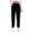 Black_YYX, variant on Fsqjgq Sports Pants for Women Slim Leg Sweatpants with Pockets Velour Elastic Waist Joggers Woman Trousers