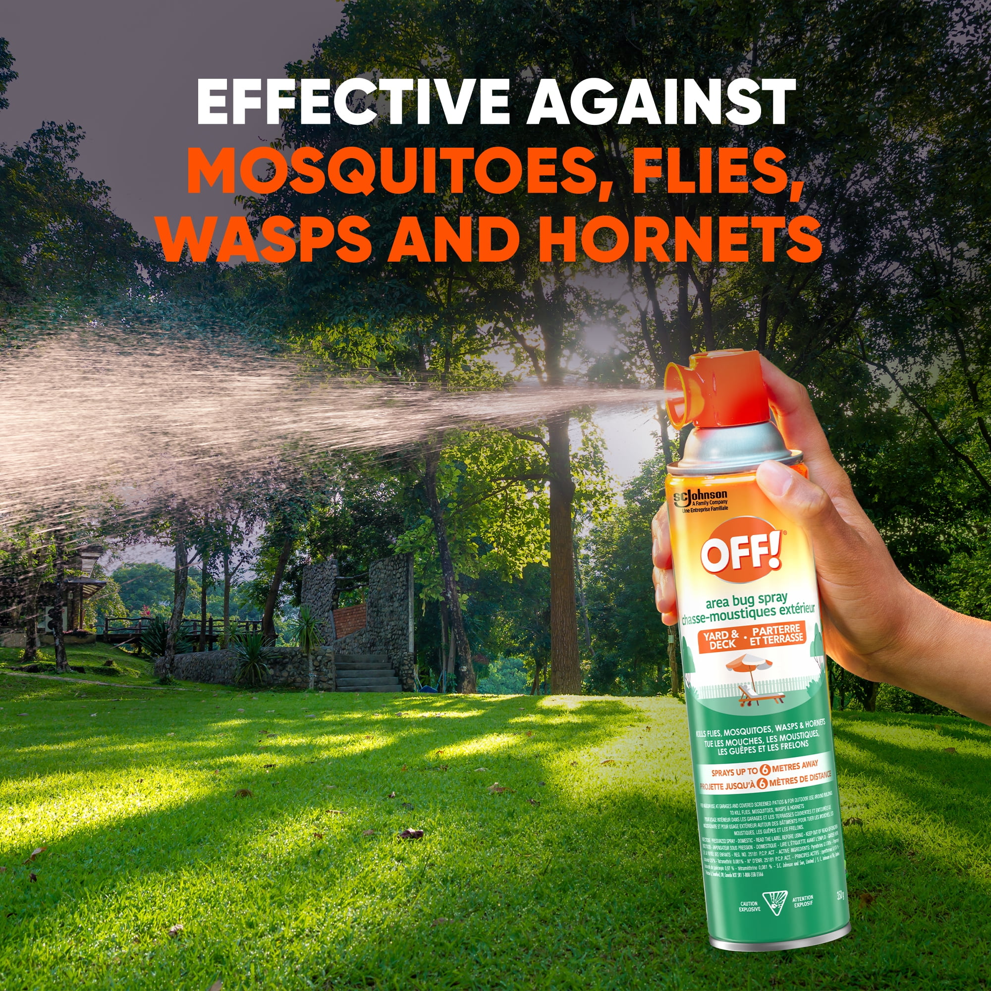 OFF! Backyard Area Spray Insect and Mosquito Repellent, 350g