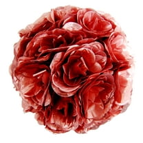 Craft and Party- 10" Rose Gold Artificial Flower Kissing Ball Wedding Silk Rose Party Pomander Party Hanging