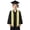 Blue, variant on Elegant Youth Graduation Shawl for Children Lightweight Academic Wrap for Graduation and Photoshoots, Black