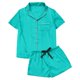 thumbnail image 4 of Gibobby Pijama De Mujer Pijamas de mujer Pijamas de talla grande Pijamas de seda de imitación Conjunto de ropa de casa informal sexy de verano para mujer(Verde de menta,M), 4 of 5