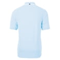 thumbnail image 3 of Men's Cutter & Buck Powder Blue Akron RubberDucks Big & Tall Virtue Eco Pique Stripe Recycled DryTec Polo, 3 of 3