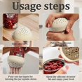 thumbnail image 3 of 3pcs Silicone Sieve, 3 colors, space-saving mini canning jar sieve and strainer, kitchen utensils, 3 of 5