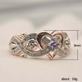 thumbnail image 3 of CNKOO Jewelry Ring Copper Color Separation Inlaid Zircon Ring Fashion Trend Ring Jewelry, 3 of 7