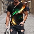 thumbnail image 2 of Mens Short Sleeve T-Shirt Vintage Designer Printed Shirts Summer Round Neck Casual Tee Tops Lightweight Designer Tee For Summer, 2 of 5
