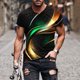 thumbnail image 4 of Mens Camisetas Casual Cuello Redondo Impresión Suéter Fitness Pantalones Cortos Mangas Blusa, 4 of 5
