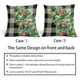 thumbnail image 6 of Christmas Pillow Covers 18x18 Set of 2 Green Xmas Tree Black Buffalo Plaid Print Decorative Outdoor Pillowcases Winter Holiday Farmhouse Throw Cushion Case Decor for Couch Sofa Bed, 6 of 6