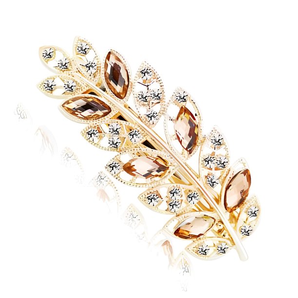 Minnieouse Horquilla de diamantes de imitación para mujer, decoración de viaje para vacaciones, pinzas para el pelo a la moda, peinado portátil Accesorio para el cabello champán
