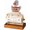 1, variant on Rotating Desktop Calendar, ABS Plastic with Wood Base, Manual Date Display Block