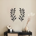 thumbnail image 4 of ZeenArt Metal Tree Leaf Wall Decor Vine Olive Branches Wall Sculpture, 2 Count, 4 of 7
