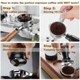 thumbnail image 4 of Herramienta para dispensar café expreso: prensador de café con resorte de acero inoxidable 304 de 58 mm con base plana, como se muestra, como se muestra, 4 of 5