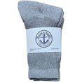 thumbnail image 2 of 60 Pairs Of Yacht & Smith Wholesale Kids Crew Socks, Childrens Cotton Casual Crew Socks Size 4-6 (Gray), 2 of 2