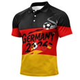 thumbnail image 2 of 2026 Soccer Cup Jersey for Men, Polo Collar Short Sleeve Country Flag & Ball Graphic Top - Moisture-Wicking Fan Tee for Stadium & Daily Outings Black L, 2 of 5