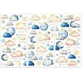 thumbnail image 1 of Juego de 3 calcomanías de nubes y estrellas, 1 of 9