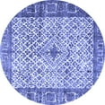 thumbnail image 1 of Ahgly Company Machine Washable Indoor Round Persian Blue Traditional Area Rugs, 8' Round, 1 of 4