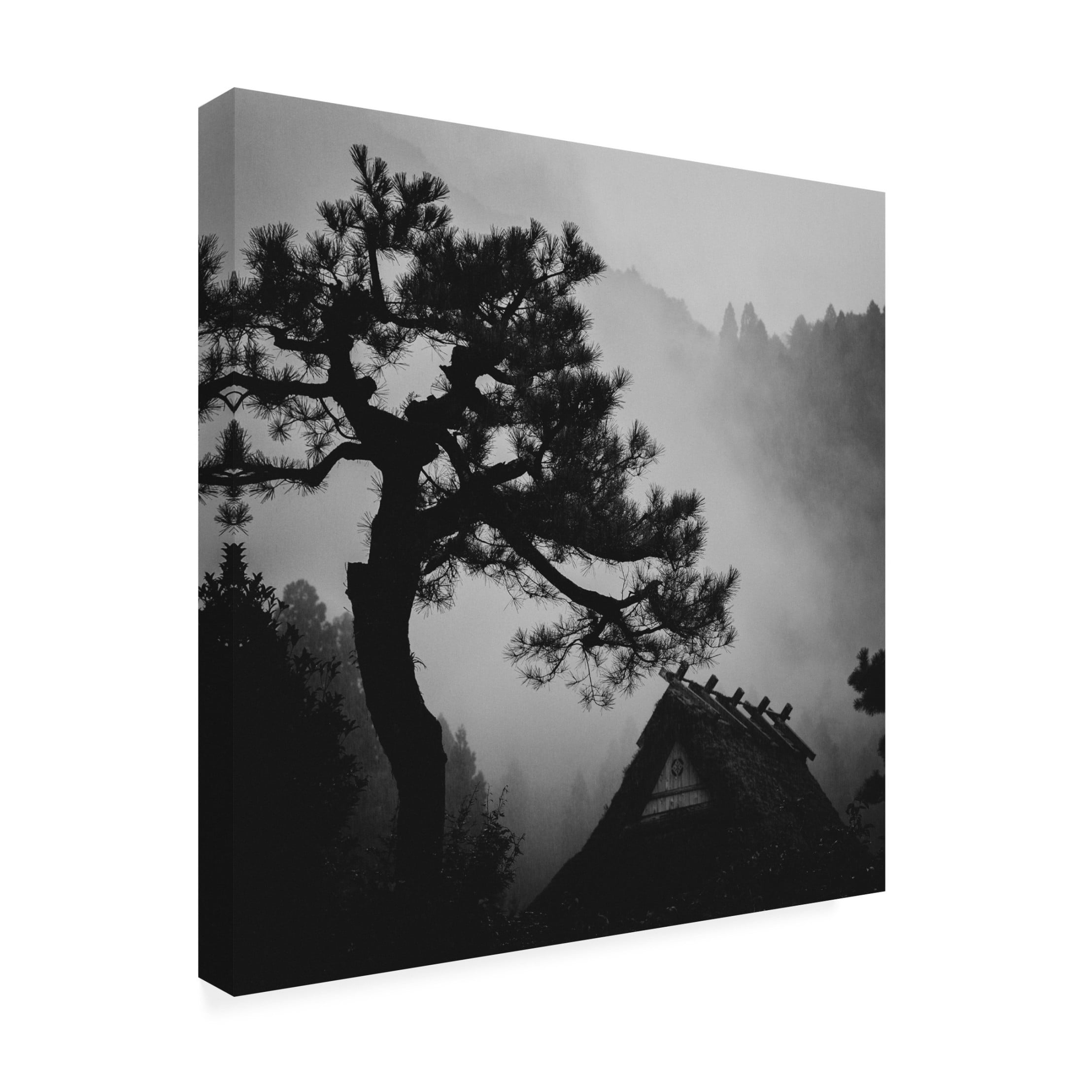 Canvas Wall Art - Tsuneya Fujii 'Pine' Wall Art for Living Room, Bedroom, or Office D?cor by Trademark Fine Art - 14 x 14 Inches