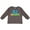 Charcoal Grey, variant on DJ in Training Boys or Girls Long Sleeve Toddler T-Shirt