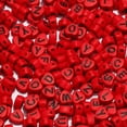 thumbnail image 2 of Venta al por mayor de cuentas acrílicas con letras mixtas rojas de 4*7 mm, cuentas espaciadoras sueltas planas con forma de corazón para hacer joyas, pulseras y collares, 2 of 5