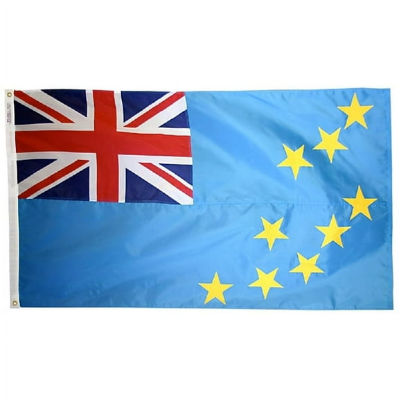2x3' DURAWAVEZ TUVALU NYLON FLAG CH&G