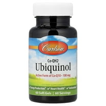 Carlson Co-QH2 Ubiquinol, 100 mg, 60 Soft Gels