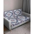 thumbnail image 3 of Blue Boho Couch Cushion Covers Stretch, Washable Sofa Seat Covers Individual Seat Cushion Sofa Slipcovers Ethnic Geometric Middle Century Art Couch Cover Furniture Protector S-3PCS, 3 of 7