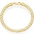 thumbnail image 2 of 10K Solid Yellow Gold 5.8mm Link Chain Bracelet, 2 of 4