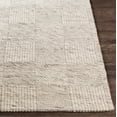 thumbnail image 6 of Mark&Day Wool Rugs, 2x8 Balleman Modern Ivory Runner Checkered Rug, Grey Beige Carpet for Hallway, Kitchen, Bedroom or Living Room (2'6" x 8' Runner), 6 of 8