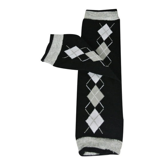 Wrapables® Adorable Designs Baby Leg Warmers O/S Gray Argyle