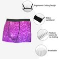 thumbnail image 3 of Fotbe Pink Purple Glitter Calzoncillos Tipo Boxer con Bolsa de Soporte Total para Hombre, X-Temp Fresco, Transpirable y de Secado Rápido-Small, 3 of 5