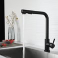thumbnail image 4 of Kitchen Faucet Black 304 Stainless Steel Kitchen Sink Mixer Tap with Pull-out Spray 360° Rotatable, 4 of 5