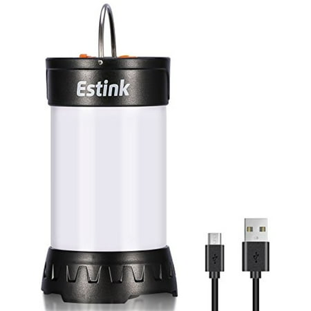 Estink Portable LED Camping Lantern 5 Brightness Modes USB Rechargeable Mini Lightweight Outdoor Lamp Ultra Bright Lamp for Hiking Camping and