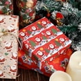 thumbnail image 4 of Large Christmas Wrapping Paper Santa Bells Snowman Gingerbread Man Patterns Gift Wrap Paper Birthday Christmas Gift Decorative Packing Paper, 4 of 9