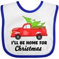 thumbnail image 3 of Inktastic I'll Be Home for Christmas Truck with Tree Boys or Girls Baby Bib, 3 of 4